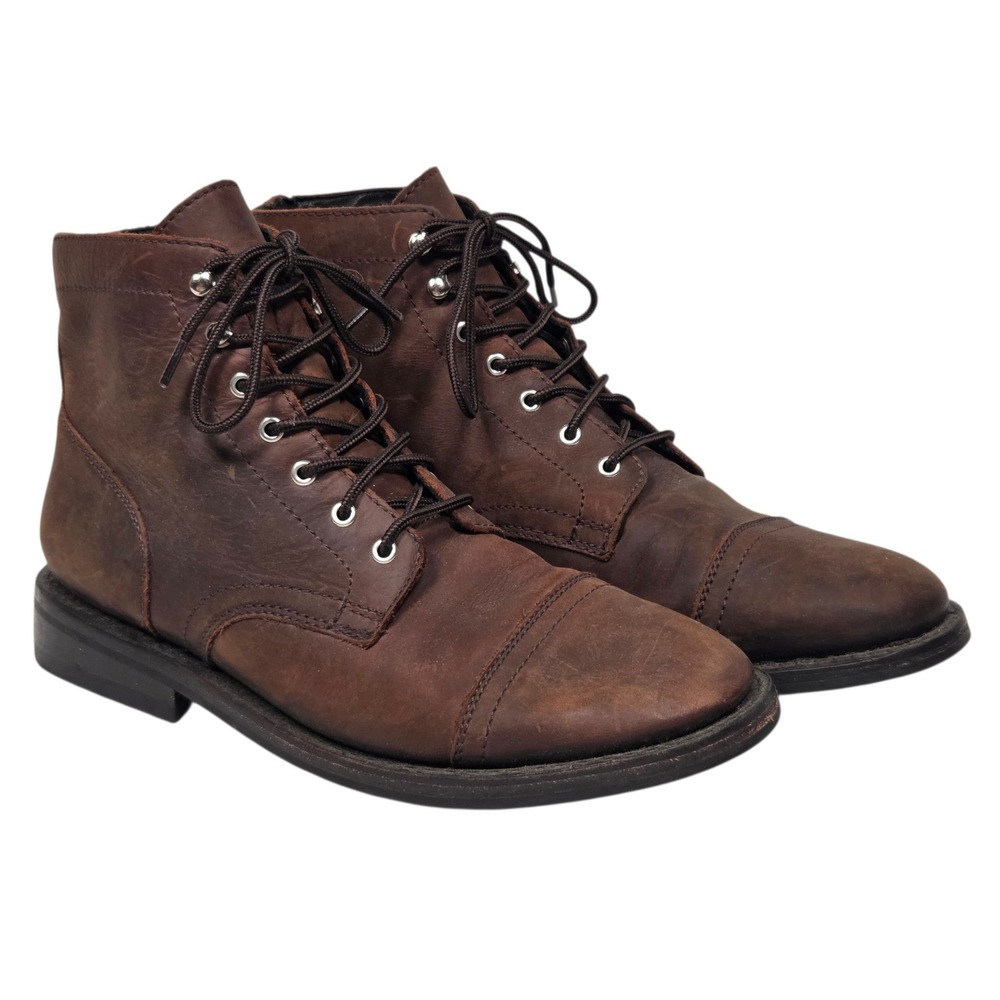 Thursday Boot Co Captain Men 9.5 Brown Leather Lace Up Ankle Boots COARCAP